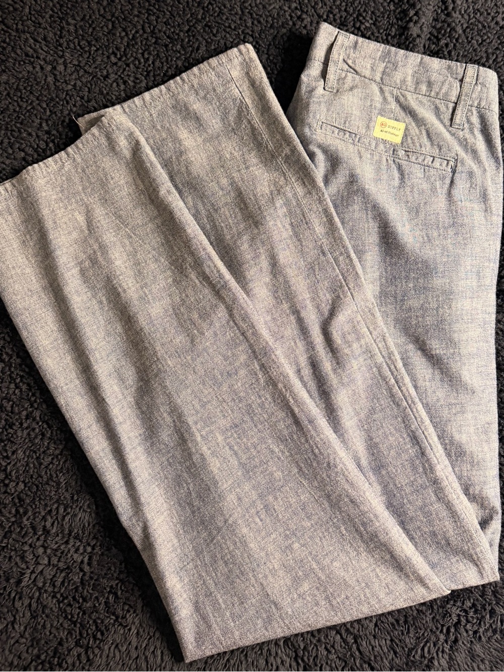 AG Adriano Goldschmied Light Blue/Gray Dress Pants